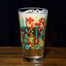 Load image into Gallery viewer, Jeff Granito&#39;s &#39;Birds Singing Words&#39; Pint Glass (1) - Ready to Ship!
