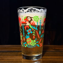 Load image into Gallery viewer, Jeff Granito&#39;s &#39;Birds Singing Words&#39; Pint Glass (1) - Ready to Ship!
