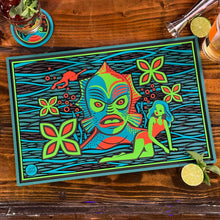 Load image into Gallery viewer, Jeff Granito's 'Creature Feature' Bar Mat - Pre-Order! (FREE SHIPPING in U.S.)
