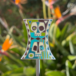 Jungle JuJu Warning Metal Enamel Swizzle Stick - Ready to Ship!