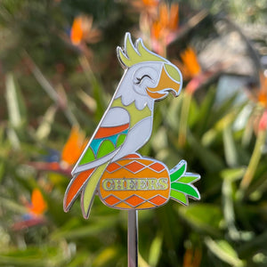 Tweet and Cheers Metal Enamel Swizzle Stick - Ready to Ship!