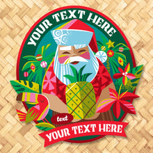Load image into Gallery viewer, Jeff Granito's 'Mele Kalikimaka' Personalized Metal Sign - Limited Time Pre-Order

