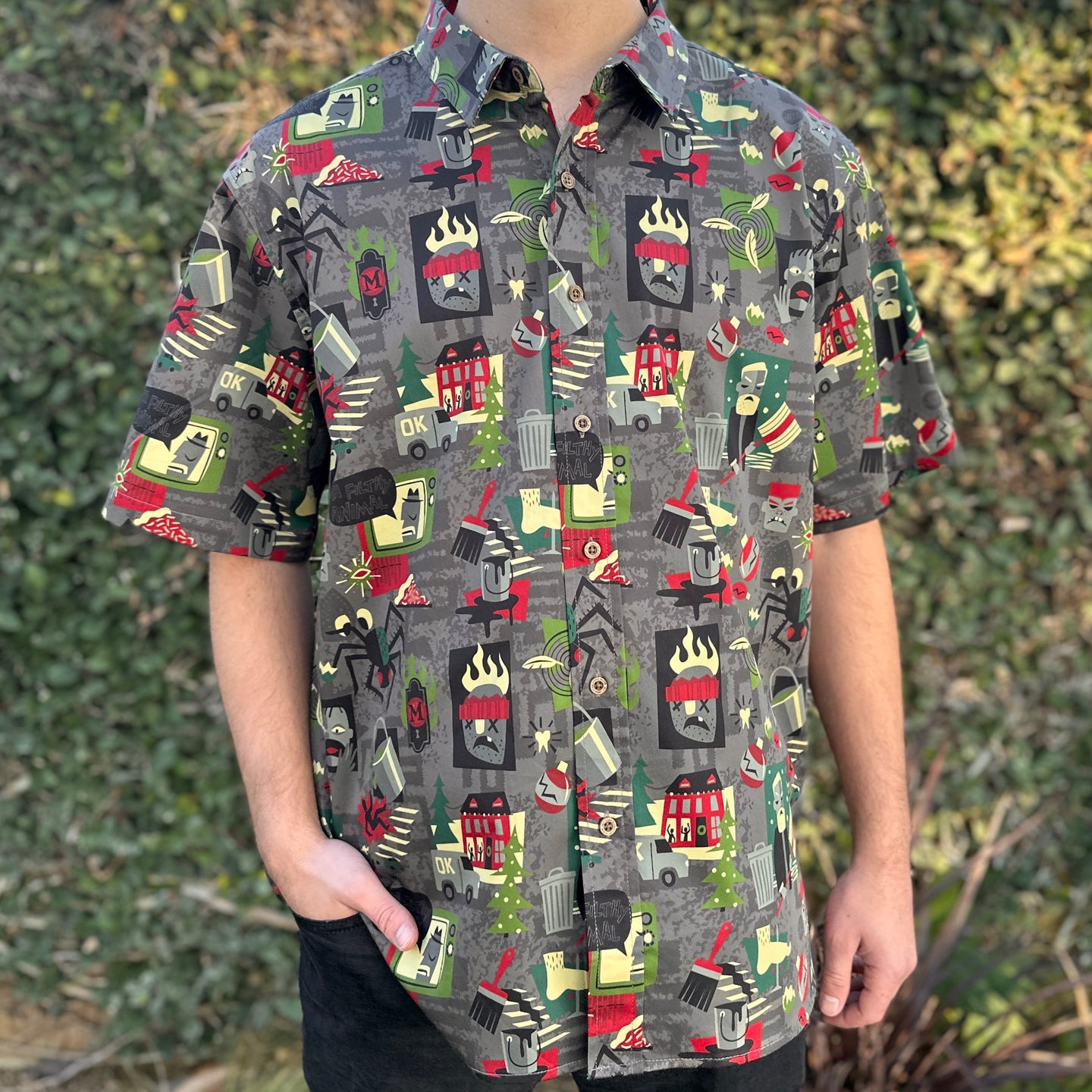 Jeff Granito's 'Ya Filthy Animals' Modern Fit Button-Up Shirt - Unisex - Ready to Ship!