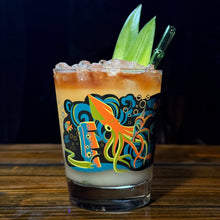 Load image into Gallery viewer, Jeff Granito&#39;s &#39;20,000 Fears Under The Sea&#39; Mai Tai Cocktail Glass (1) - Ready to Ship!
