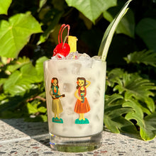 Load image into Gallery viewer, Hula Dolls Mai Tai Cocktail Glass
