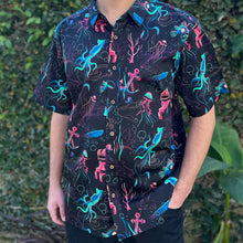 Load image into Gallery viewer, LAST CHANCE, &#39;Dwellers of the Deep&#39; Modern Fit Button-Up Shirt - Unisex
