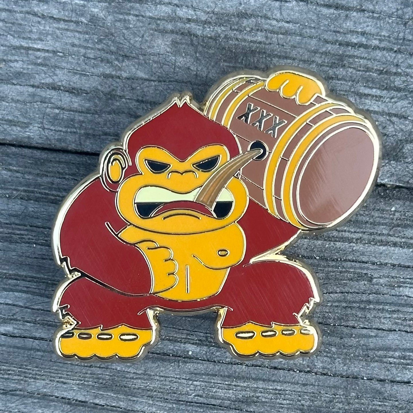 'Mario's Rum Barrel' Enamel Pin