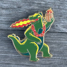 Load image into Gallery viewer, Jeff Granito's 'Rumzilla' Enamel Pin - Ready to Ship!
