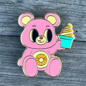 'Pineapple Whip Bear Pink' Enamel Pin