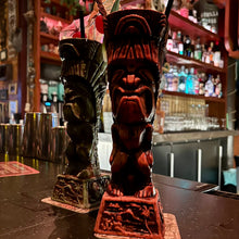 Load image into Gallery viewer, Journey to Hawaii Tiki Mug - Lava Orange Limited Edition of 300, designed by Lost Tiki, Jeff Granito, Thor, and sculpted by Thor - Ready to Ship!
