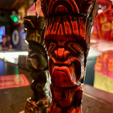 Load image into Gallery viewer, Journey to Hawaii Tiki Mug - Lava Orange Limited Edition of 300, designed by Lost Tiki, Jeff Granito, Thor, and sculpted by Thor - Ready to Ship!
