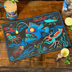 'Dwellers of the Deep' Bar Mat (U.S. Shipping Included) - Pre-Order