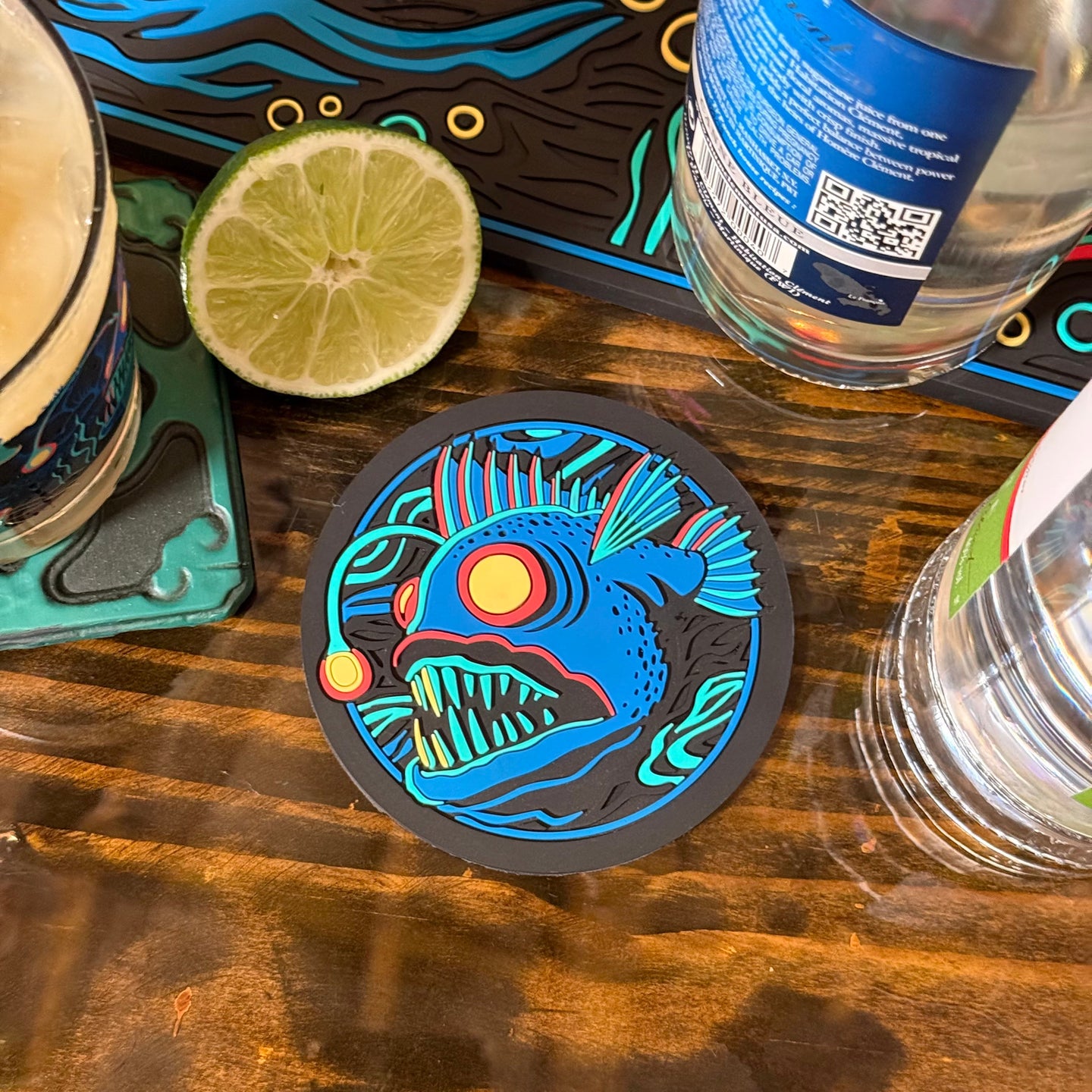 Jeff Granito's 'Dwellers of the Deep' Coaster Set of Four (4) - Ready to Ship! (FREE SHIPPING in U.S.