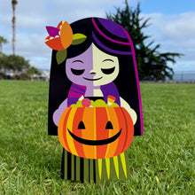 Load image into Gallery viewer, Jeff Granito’s ‘Hula Ghoulies’ Metal Yard Stake Set of THREE (3)
