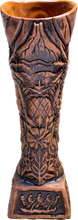 Load image into Gallery viewer, Journey to Hawaii Tiki Mug - Lava Orange Limited Edition of 300, designed by Lost Tiki, Jeff Granito, Thor, and sculpted by Thor - Ready to Ship!
