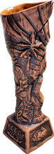 Load image into Gallery viewer, Journey to Hawaii Tiki Mug - Lava Orange Limited Edition of 300, designed by Lost Tiki, Jeff Granito, Thor, and sculpted by Thor - Ready to Ship!
