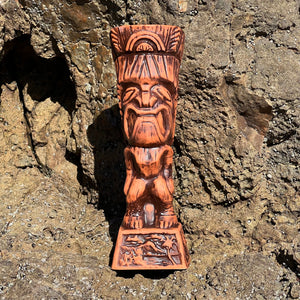 Journey to Hawaii Tiki Mug - Lava Orange Limited Edition of 300, designed by Lost Tiki, Jeff Granito, Thor, and sculpted by Thor - Ready to Ship!