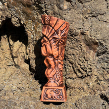 Load image into Gallery viewer, Journey to Hawaii Tiki Mug - Lava Orange Limited Edition of 300, designed by Lost Tiki, Jeff Granito, Thor, and sculpted by Thor - Ready to Ship!
