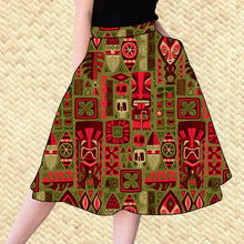 Load image into Gallery viewer, 'Island Christmas' Aloha Skirt with Pockets - Ready to Ship!
