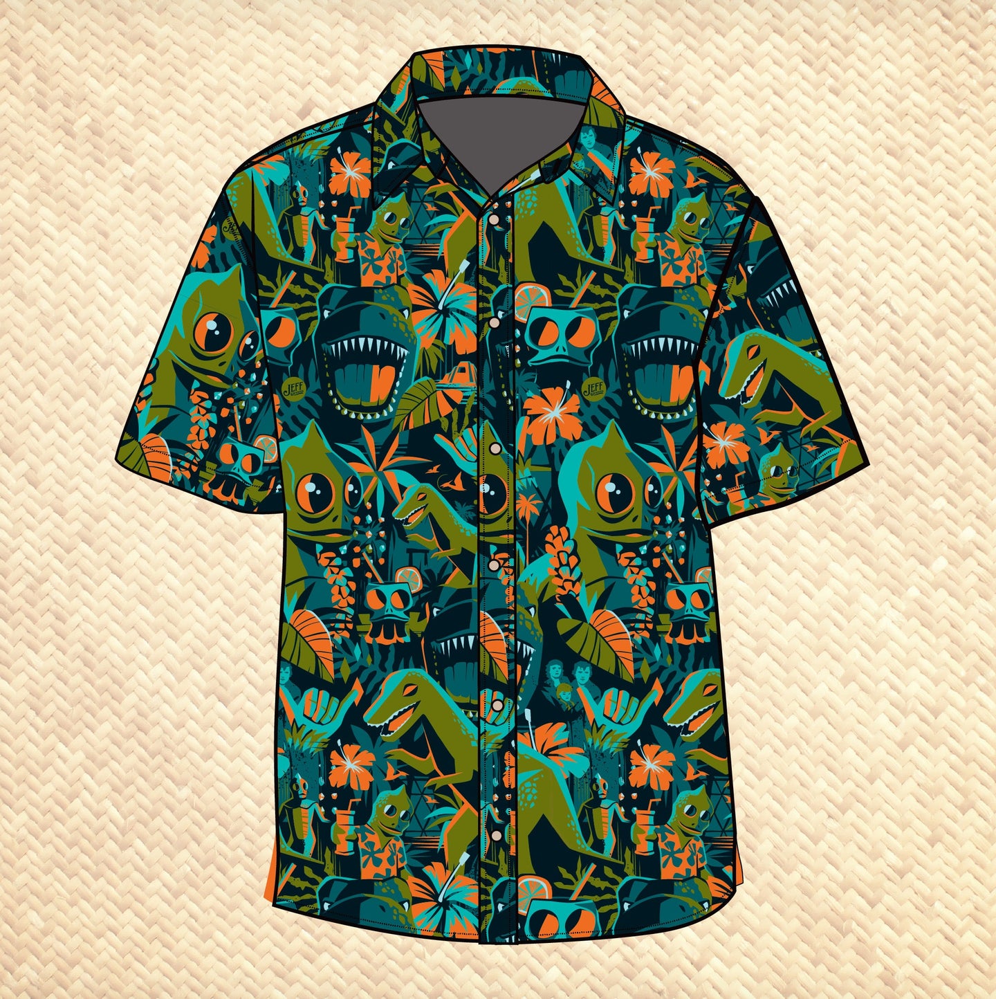 Jeff Granito's 'Island of the Lost' Modern Fit with Flex Button-Up Shirt - Unisex - Pre-Order (FREE SHIPPING in U.S.)