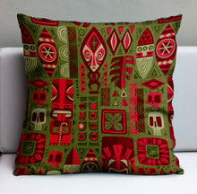 Load image into Gallery viewer, Jeff Granito's 'Island Christmas' Pillow Cover - Ready to Ship! (FREE SHIPPING in U.S.)
