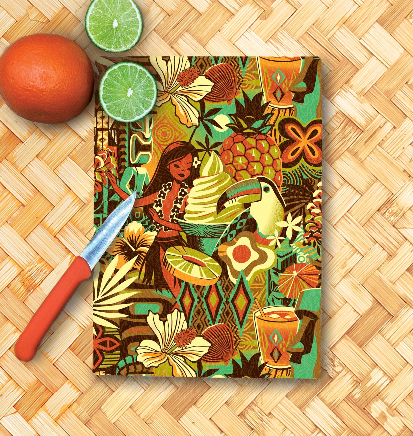 Jeff Granito's 'Island Memories' Glass Cutting Board - Rolling Pre-Order / Ready to Ship!