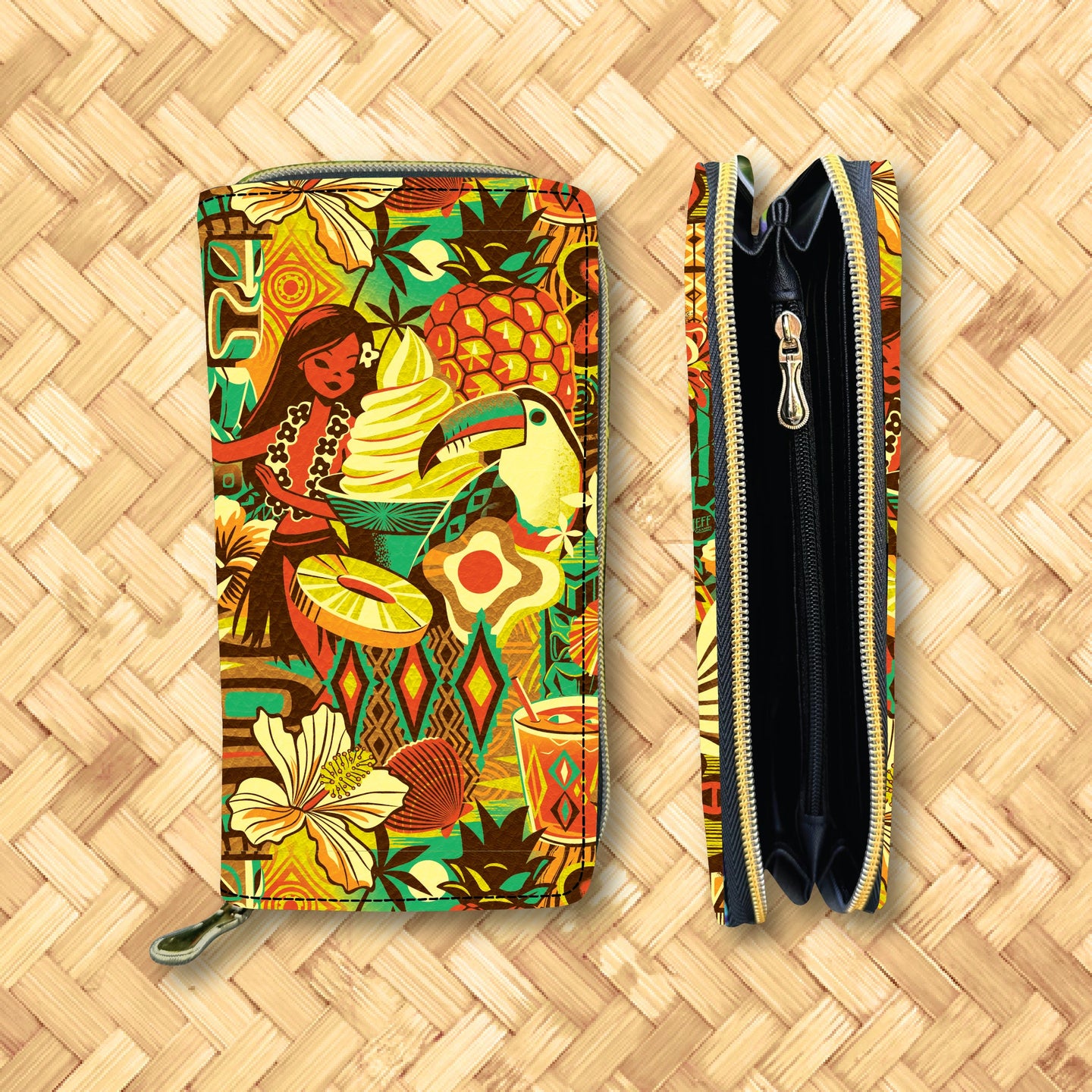 'Island Memories' Zippered Wallet - Rolling Pre-Order / Ready to Ship!