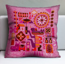 Load image into Gallery viewer, It&#39;s A Tiki World Pillow Cover
