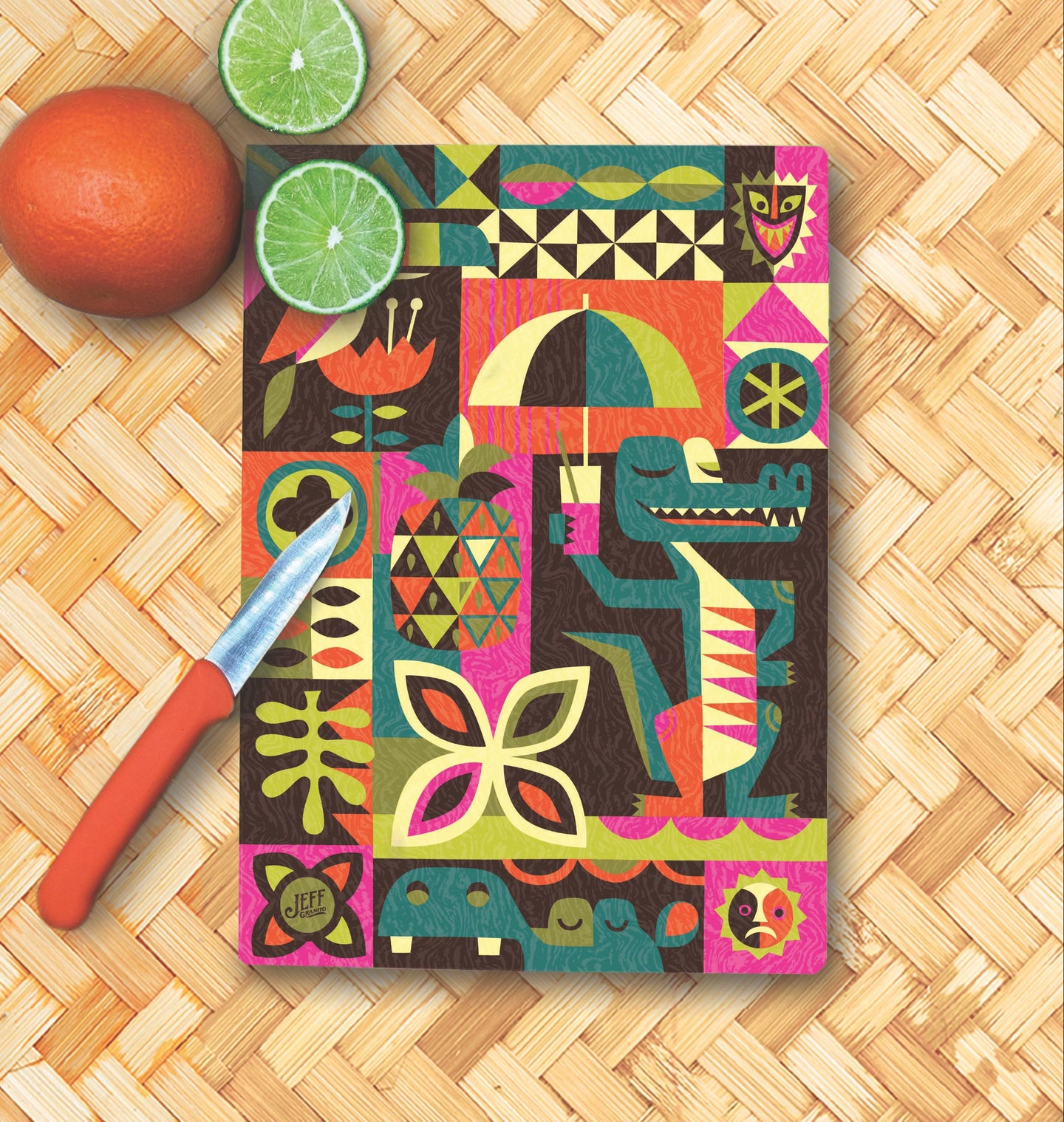 Jeff Granito's 'It's A Tiki World' Glass Cutting Board - Rolling Pre-Order / Ready to Ship!