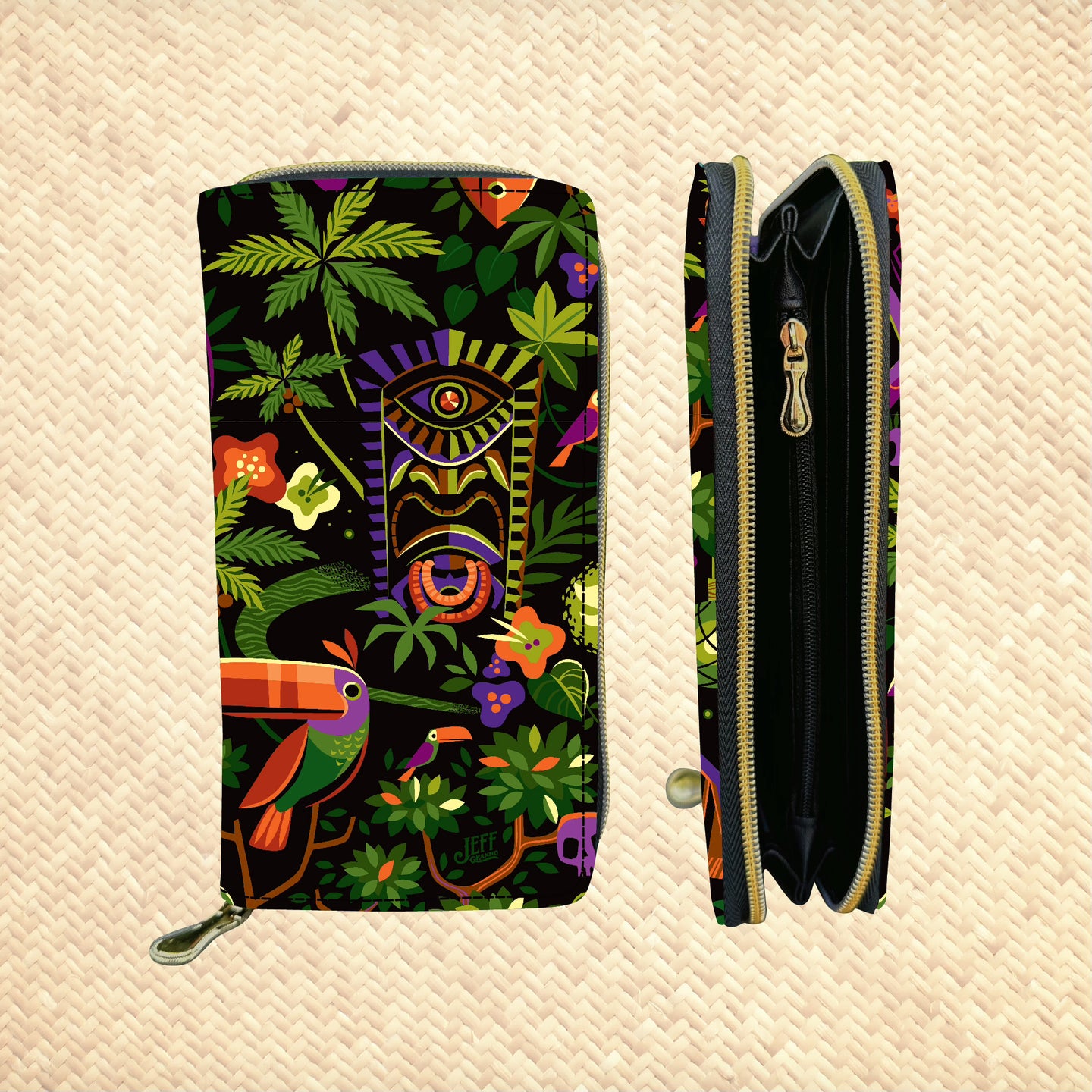 Forbidden Shores Zippered Wallet