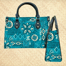 Load image into Gallery viewer, Jeff Granito&#39;s &#39;Marine Tapa&#39; Handbag and Zippered Wallet Set - Rolling Pre-Order / Ready to Ship!
