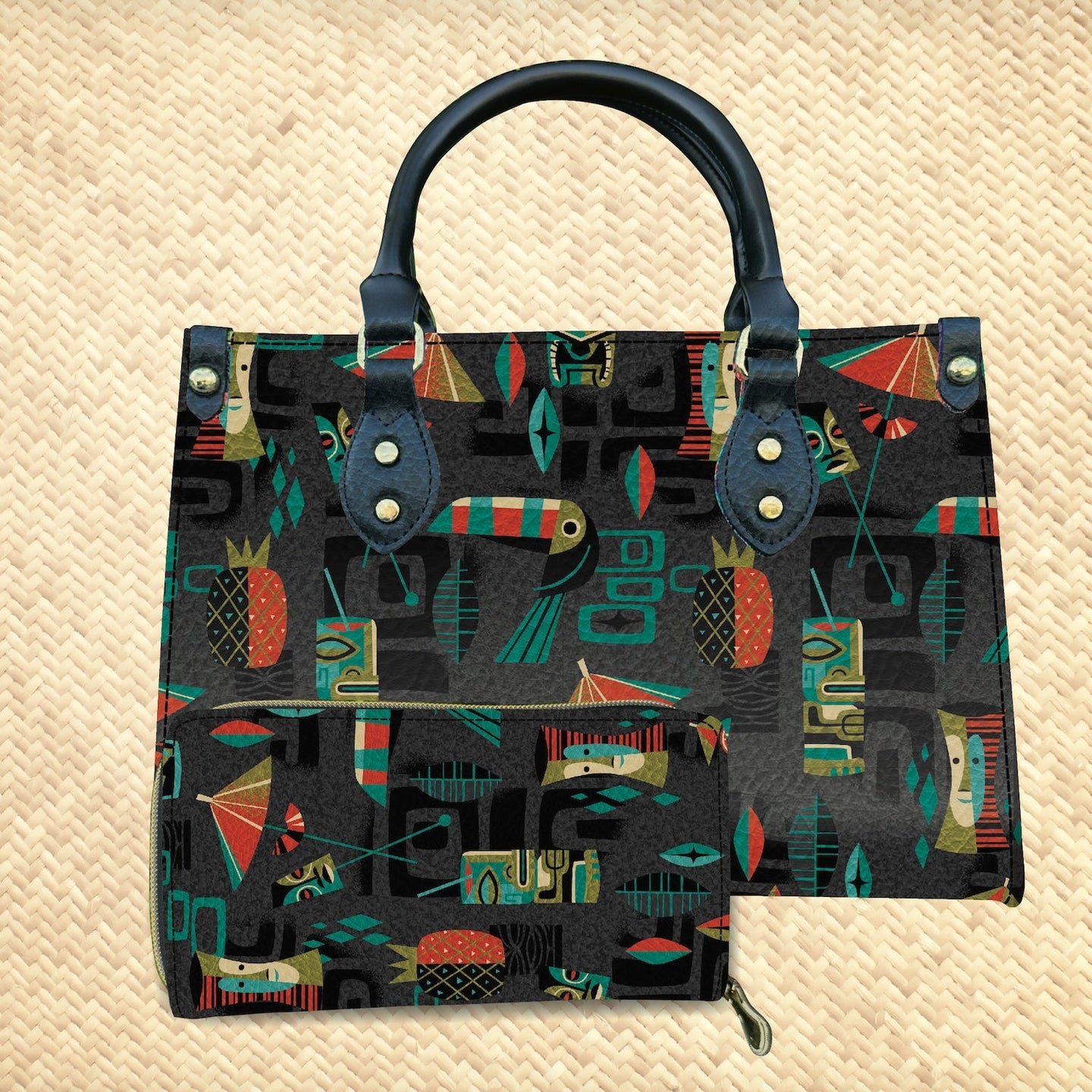Jeff Granito's 'Atomic Cocktail' Handbag and Zippered Wallet Set - Rolling Pre-Order / Ready to Ship!