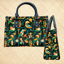 Load image into Gallery viewer, Jeff Granito&#39;s &#39;Birds Singing Words&#39; Handbag and Zippered Wallet Set - Rolling Pre-Order / Ready to Ship!
