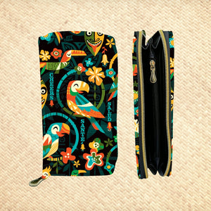 'Birds Singing Words' Zippered Wallet - Rolling Pre-Order / Ready to Ship!