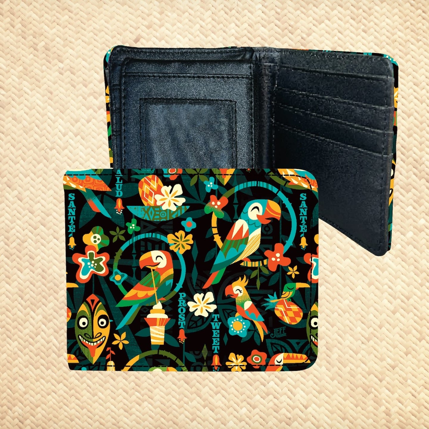 Jeff Granito's 'Birds Singing Words' Billfold Wallet - Rolling Pre-Order / Ready to Ship!