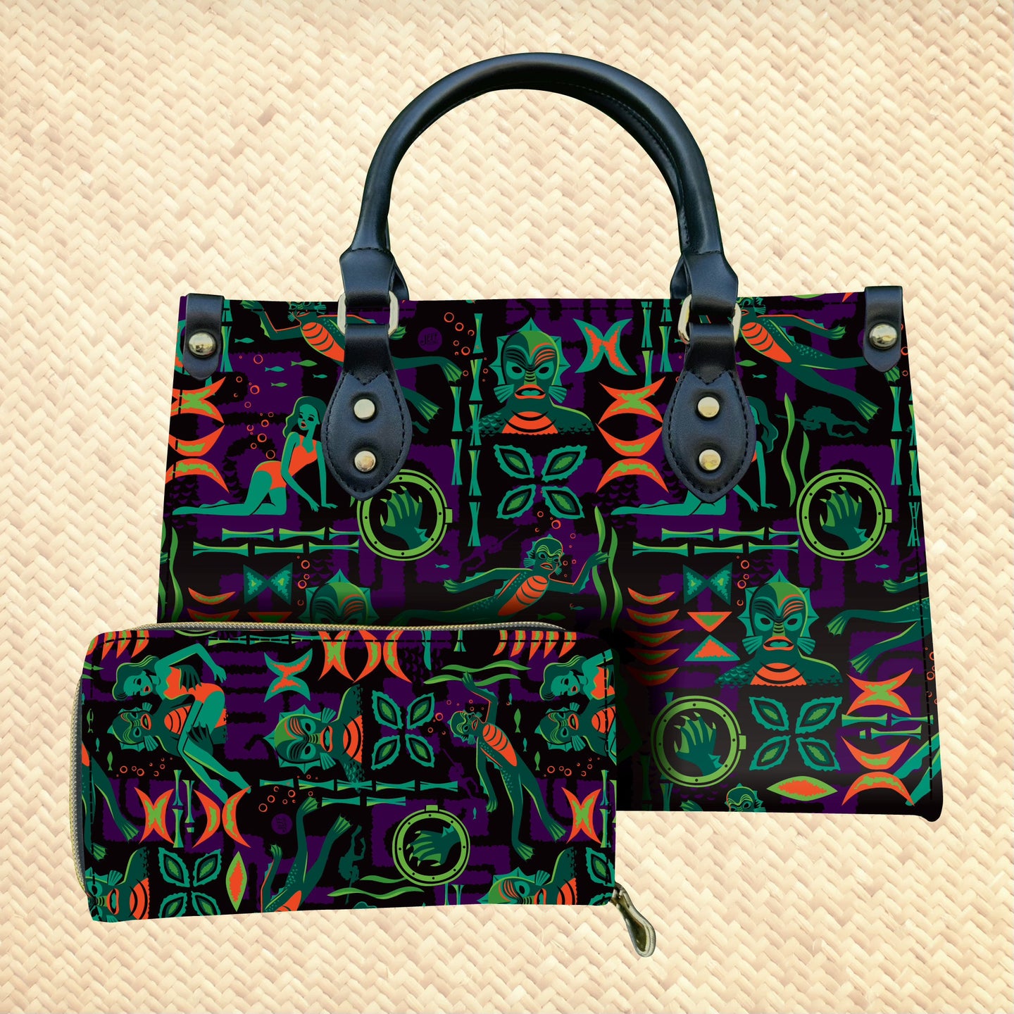 Jeff Granito's 'Creature Feature' Handbag and Zippered Wallet Set - Rolling Pre-Order / Ready to Ship!
