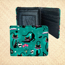Load image into Gallery viewer, &#39;Cat Trick&#39; Billfold Wallet - Ready to Ship!
