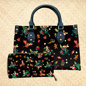Jeff Granito's 'Wreck the Halls' Handbag and Zippered Wallet Set - Rolling Pre-Order / Ready to Ship!