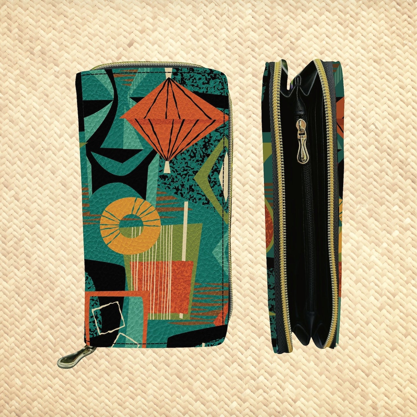 'Modern Bar' Zippered Wallet - Rolling Pre-Order / Ready to Ship!