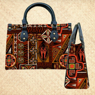 Jeff Granito's 'Red Rum' Handbag and Zippered Wallet Set - Ready to Ship!