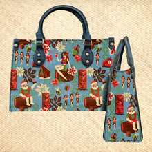 Load image into Gallery viewer, Jeff Granito&#39;s &#39;Happy Huladays&#39; Handbag and Zippered Wallet Set - Rolling Pre-Order / Ready to Ship!
