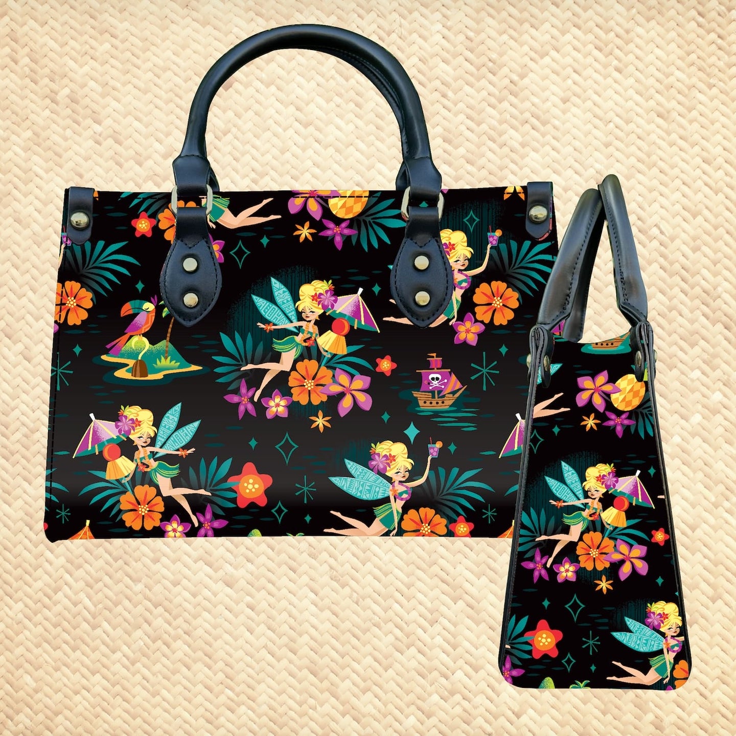 Jeff Granito's 'Midnight Tiki Belle' Handbag - Rolling Pre-Order / Ready to Ship!