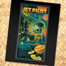 Load image into Gallery viewer, Tiki Cocktail Menu Series: #2 Jet Pilot Print
