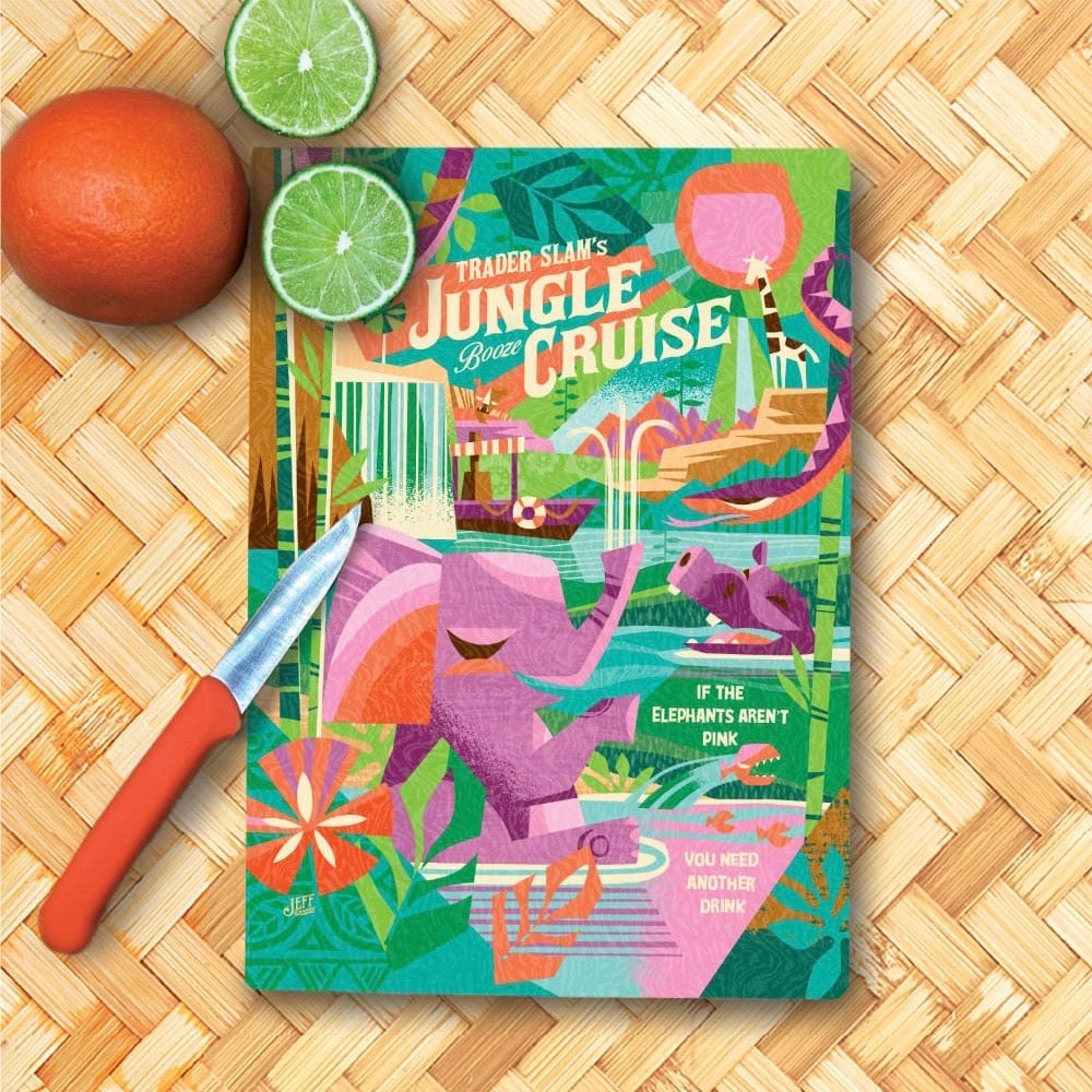 Jeff Granito's 'Jungle Cruising' Glass Cutting Board - Rolling Pre-Order / Ready to Ship!