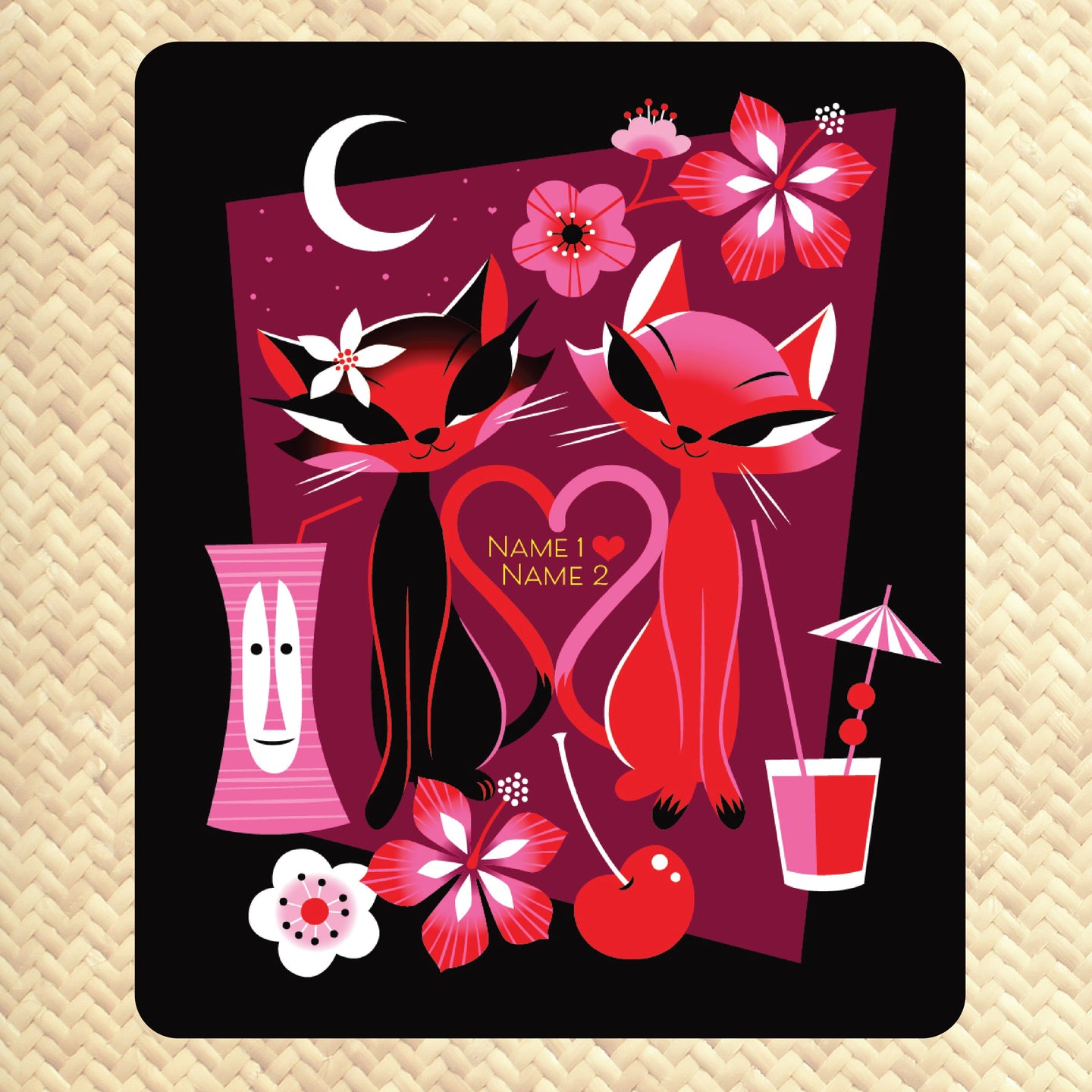 Jeff Granito's 'Love Cats' Personalized Cozy Blanket - Pre-Order