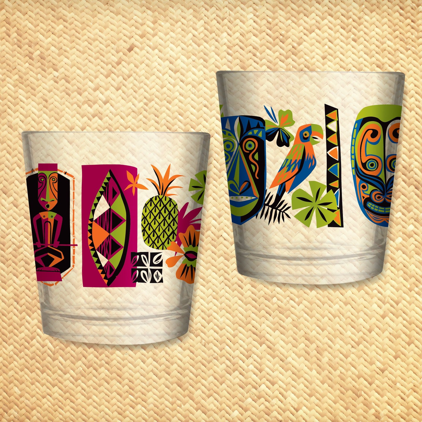 'Gateway to Tiki - Lush Canopy Edition' Mai Tai Cocktail Glass