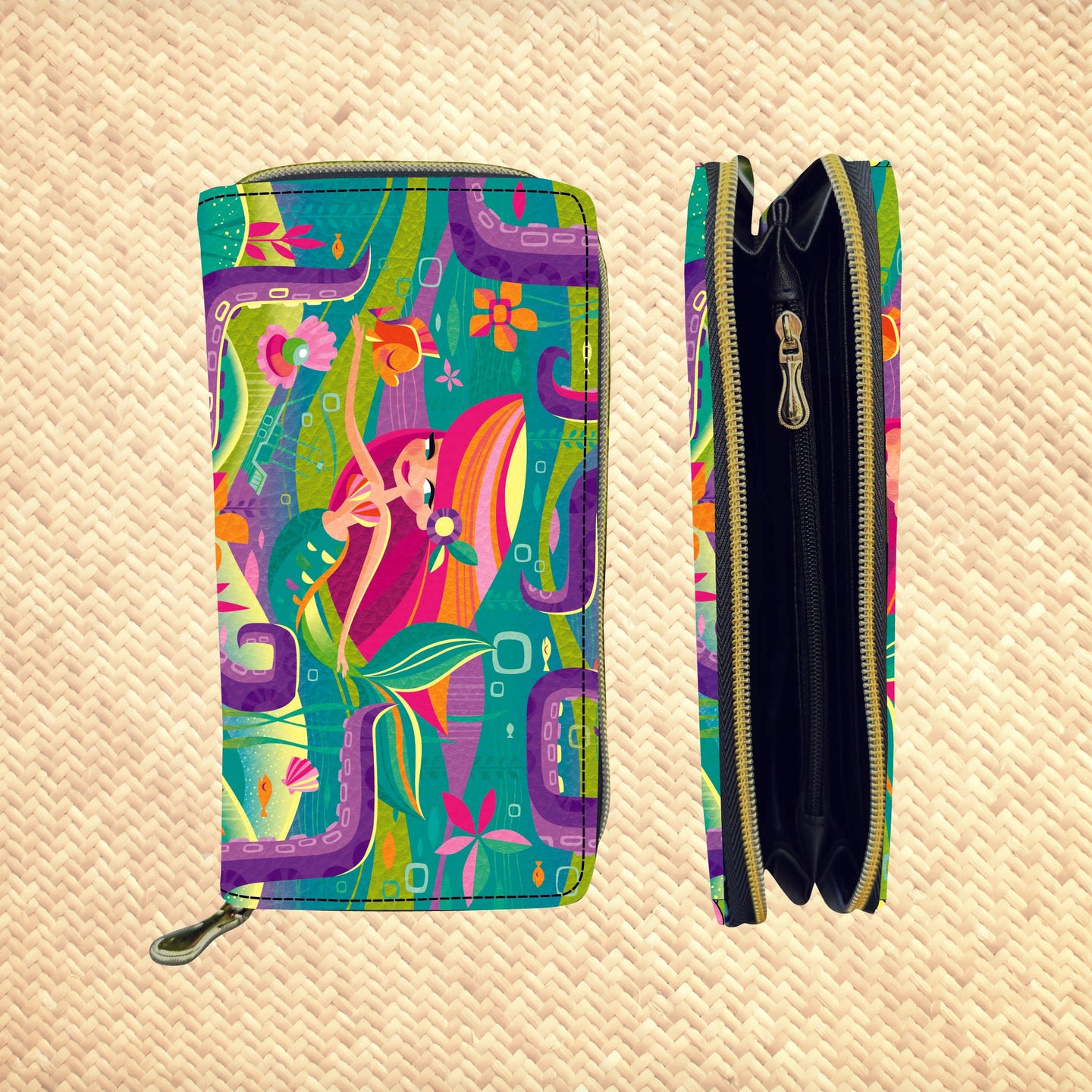 'Littlest Mermaid' Zippered Wallet - Rolling Pre-Order / Ready to Ship!