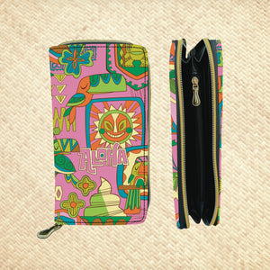 'Lost Adventure Pink' Zippered Wallet - Rolling Pre-Order / Ready to Ship!