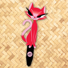 Load image into Gallery viewer, Jeff Granito's ‘Desi' Right-Sided Love Cat Metal Yard Stake - Pre-Order
