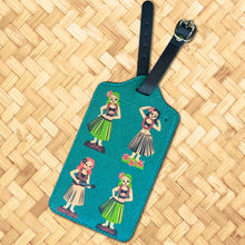 Load image into Gallery viewer, Jeff Granito&#39;s &#39;Hula Dolls&#39; Luggage Tag - Rolling Pre-Order / Ready to Ship!
